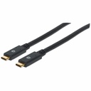 USB-C to USB-C Cable, 2m, Male to Male, 5 Gbps (USB 3.2 Gen1 aka USB 3.0), 3A (fast charging), SuperSpeed USB, Black, Lifetime Warranty, Equivalent to USB315CC2M
