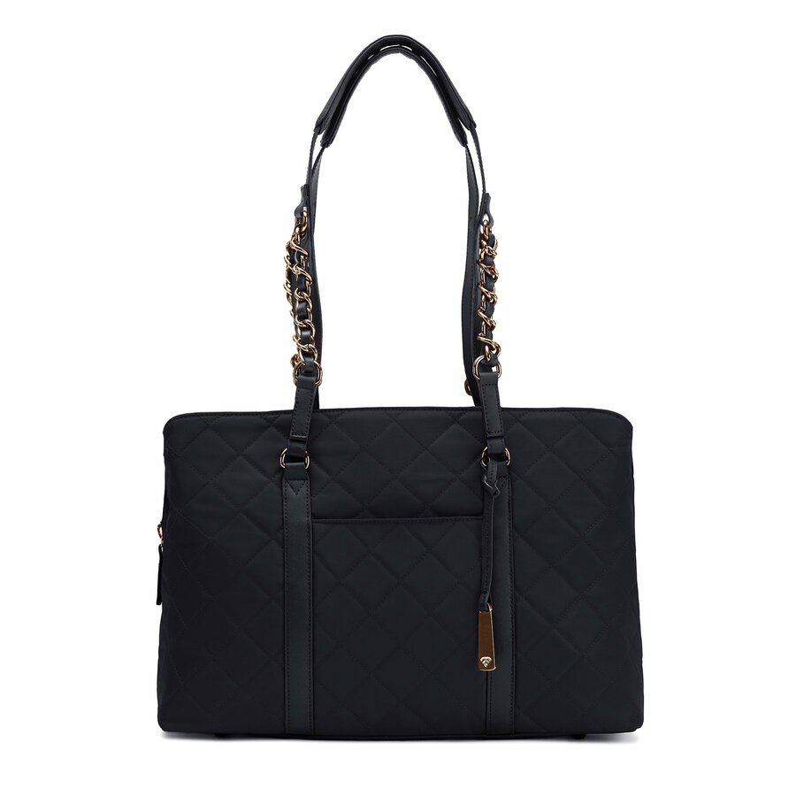 Francine Collection No.5 Classic Carrying Case (Tote) for 14" to 15" Notebook - Black