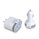 SIIG Fast Charging USB Wall Charger & Car Charger Bundle Pack - White