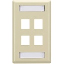 Black Box GigaStation2 4 Socket Network Faceplate