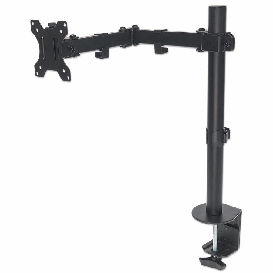 Desk Mount for TV & Monitors (Full Motion), For screens 13" to 27" , Clamp fitting to desk, VESA compatability: 75x75mm and 100x100mm - check the dimensions of the four mounting holes on back of screen to ensure it fits, Max 8kg, Bracket, Lifetime Warranty