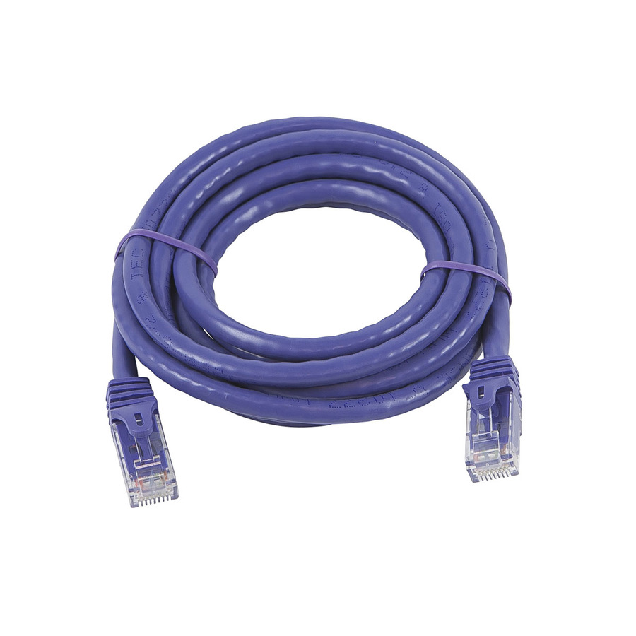 Monoprice FLEXboot Series Cat5e 24AWG UTP Ethernet Network Patch Cable, 7ft Purple