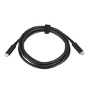 Lenovo USB-C to USB-C Cable 2m - 6.56 ft USB Data Transfer Cable for Monitor, Docking Station - First End: 1 x USB Type C - Male - Second End: 1 x USB Type C - Male - 5 Gbit/s - Black
