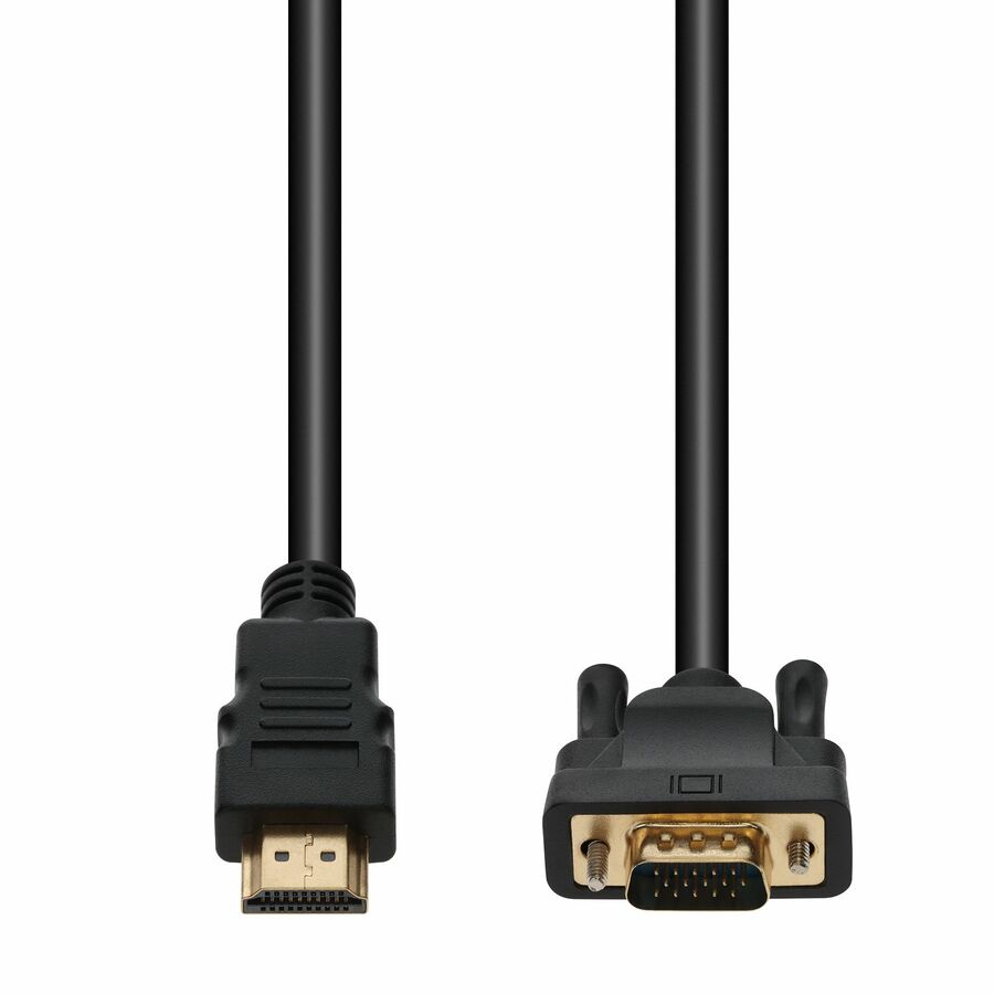 AddOn 6ft HDMI (Male) to VGA (Male) Black Cable, 1080P 60Hz