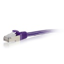 C2G-35ft Cat6 Snagless Shielded (STP) Network Patch Cable - Purple