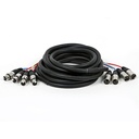 Monoprice 20ft 4-Channel XLR Male to XLR Female Snake Cable