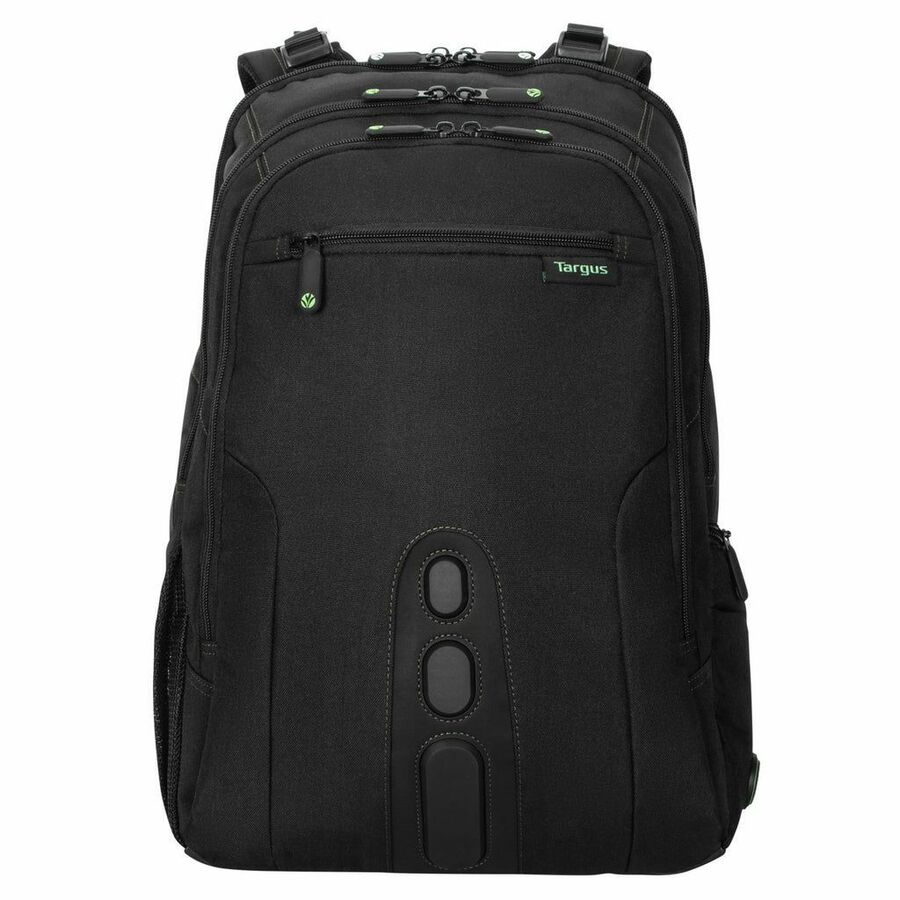 Targus Spruce EcoSmart TBB019US Carrying Case (Backpack) for 17" Notebook - Black, Green - TAA Compliant