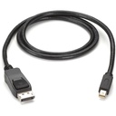 Black Box Mini DisplayPort to DisplayPort Cable, MM, 3-ft. (0.9-m) - 15 ft DisplayPort/Mini DisplayPort A/V Cable for Audio/Video Device, Notebook - First End: 1 x Mini DisplayPort 1.1 Digital Audio/Video - Male - Second End: 1 x DisplayPort 1.1 Digital Audio/Video - Male - 5.4 Gbit/s - Supports up to 1920 x 1080 - Gold Plated Connector - 32 AWG