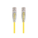 Monoprice SlimRun Cat6 28AWG UTP Ethernet Network Cable, 7ft Yellow
