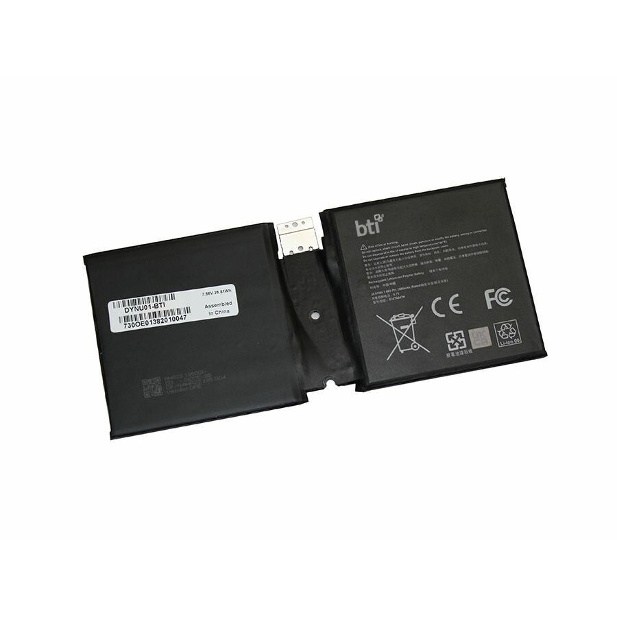 BTI DYNU01-BTI 7.66V 26.81WHR LI-ION BATTERY DYNU01, G16TA047H, MS SURFACE GO 2 (Model 1901), GO 2 Model 1901, GO 2 1901, GO 2 (Model 1926), GO 2 Model 1926, GO 2 1926, GO 2 (Model 1927), GO 2 Model 1927, GO 2 1927