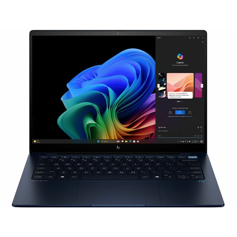 HP EliteBook Ultra 14 inch G1q Notebook AI PC, Touch screen, Win 11 Pro, Qualcomm Snapdragon, 16GB RAM, 512GB SSD, 2.2K - Qualcomm Chip - 2240 x 1400 - Windows 11 Pro - Qualcomm Adreno - Front Camera/Webcam - IEEE 802.11ax Wireless LAN Standard
