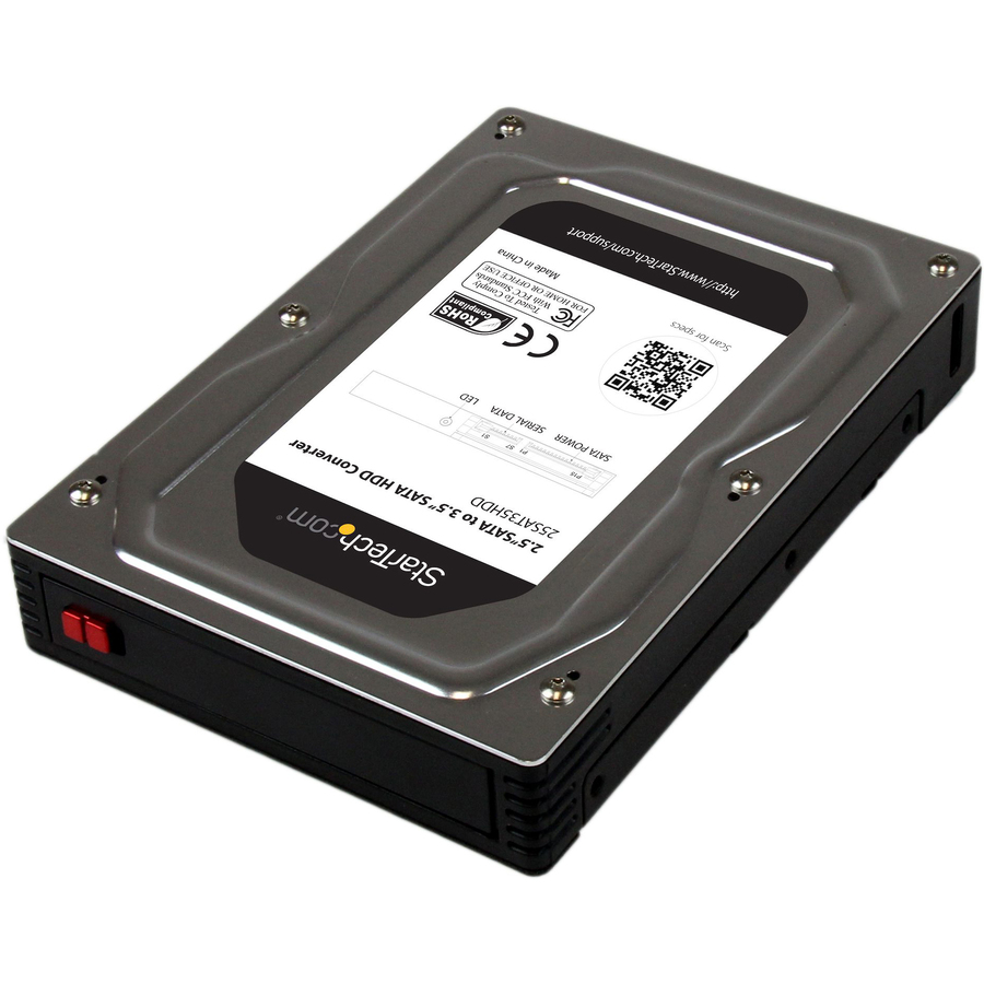 StarTech 2.5" to 3.5" SATA Aluminum Hard Drive Adapter Enclosure with SSD / HDD Height up to 12.5mm