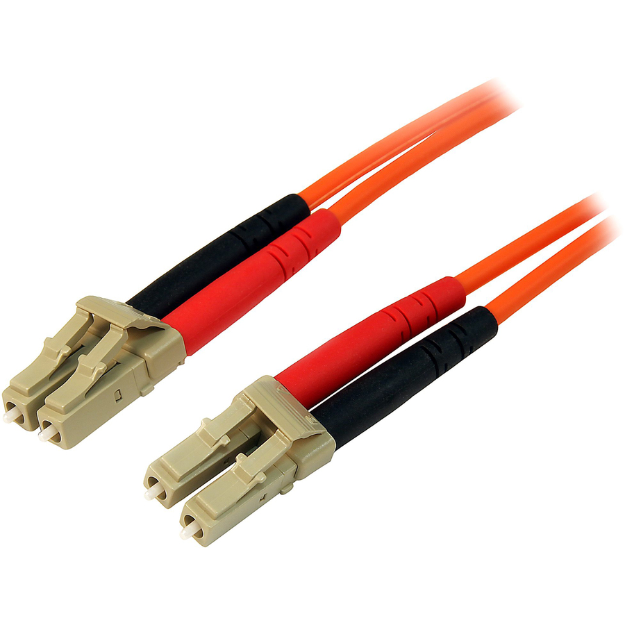 StarTech 2m Fiber Optic Cable - Multimode Duplex 50/125 - LSZH Fiber Jumper Cord - LC/LC