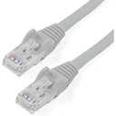 StarTech 6in CAT6 Ethernet Cable - Gray Snagless Gigabit - 100W PoE UTP 250Mhz Category 6 Patch Cord UL Certified Wiring/TIA