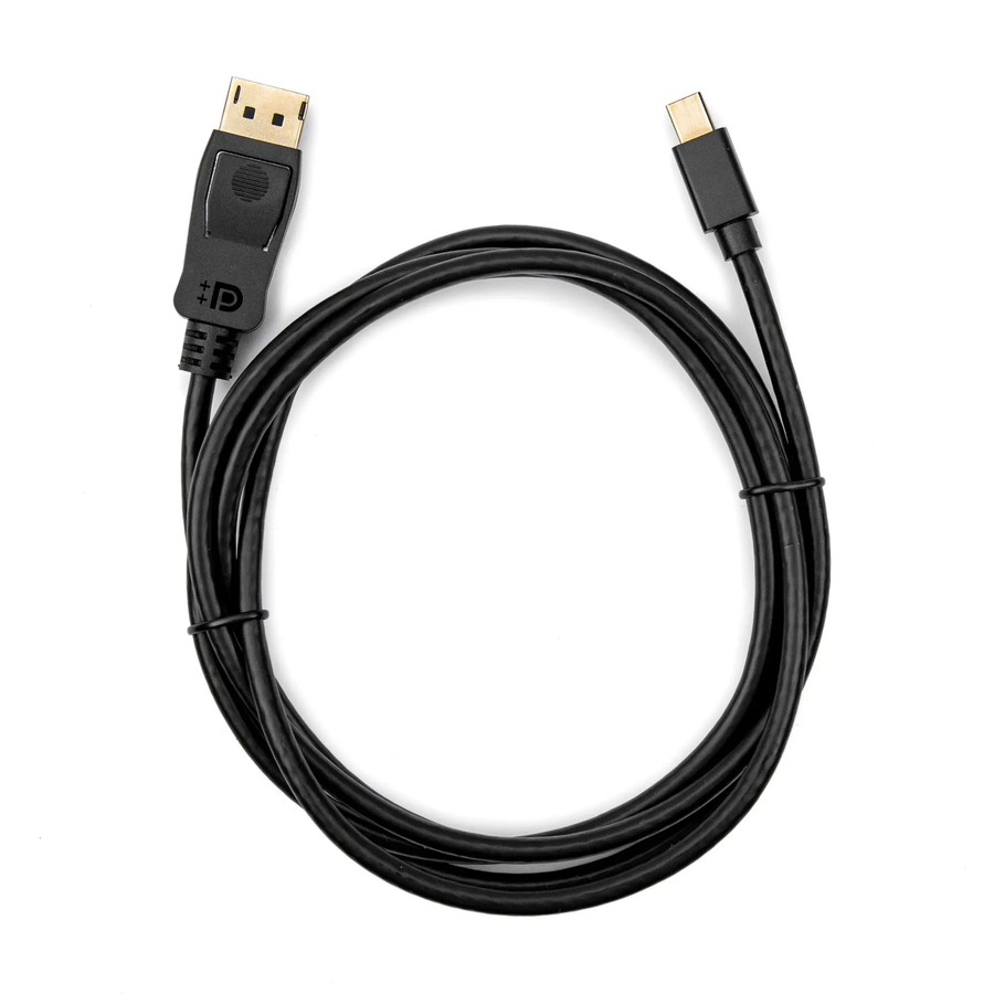 Rocstor premium 6ft (2m) Mini DisplayPort 1.2v to DisplayPort Cable M/M - 4K - mini DisplayPort to Displayport for Ultrabook, Projector, Desktop Computer DisplayPort supports 4Kx2K Resolution at 60Hz - 6 ft Mini DP to DP Cable - 6ft Mini DisplayPort to DisplayPort 1.2 Cable - Gold Platted - DisplayPort 4k with HBR2 support - High-resolution support of up to 4k x 2k (3840 x 2160) @ 60Hz - a max HBR2 bandwidth of 21.6 Gbps 4KX2K@60Hz