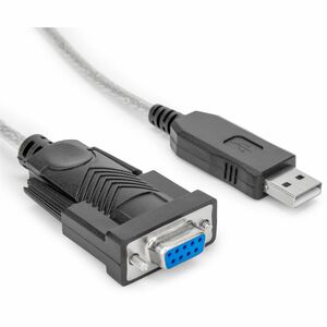 Rocstor 3ft 1 Port USB to Null Modem RS232 DB9 Serial DCE Adapter Cable with FTDI
