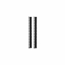 APC NetShelter Cable Management, Vertical Cable Manager, for NetShelter SX 600mm Wide 42U, Set of 2, 107 x 889 x 45 mm - Cable Manager - Black - 42U Rack Height - 1 Each - TAA Compliant