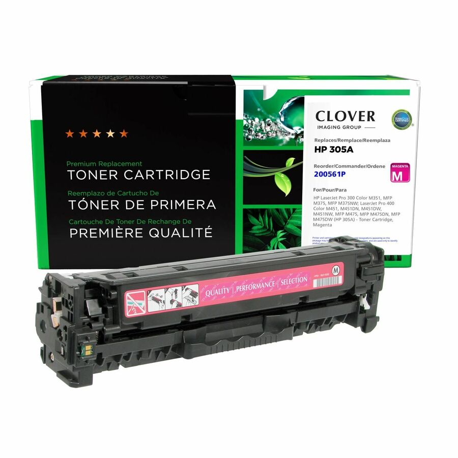 Clover Imaging Remanufactured Magenta Toner Cartridge for HP 305A (CE413A)