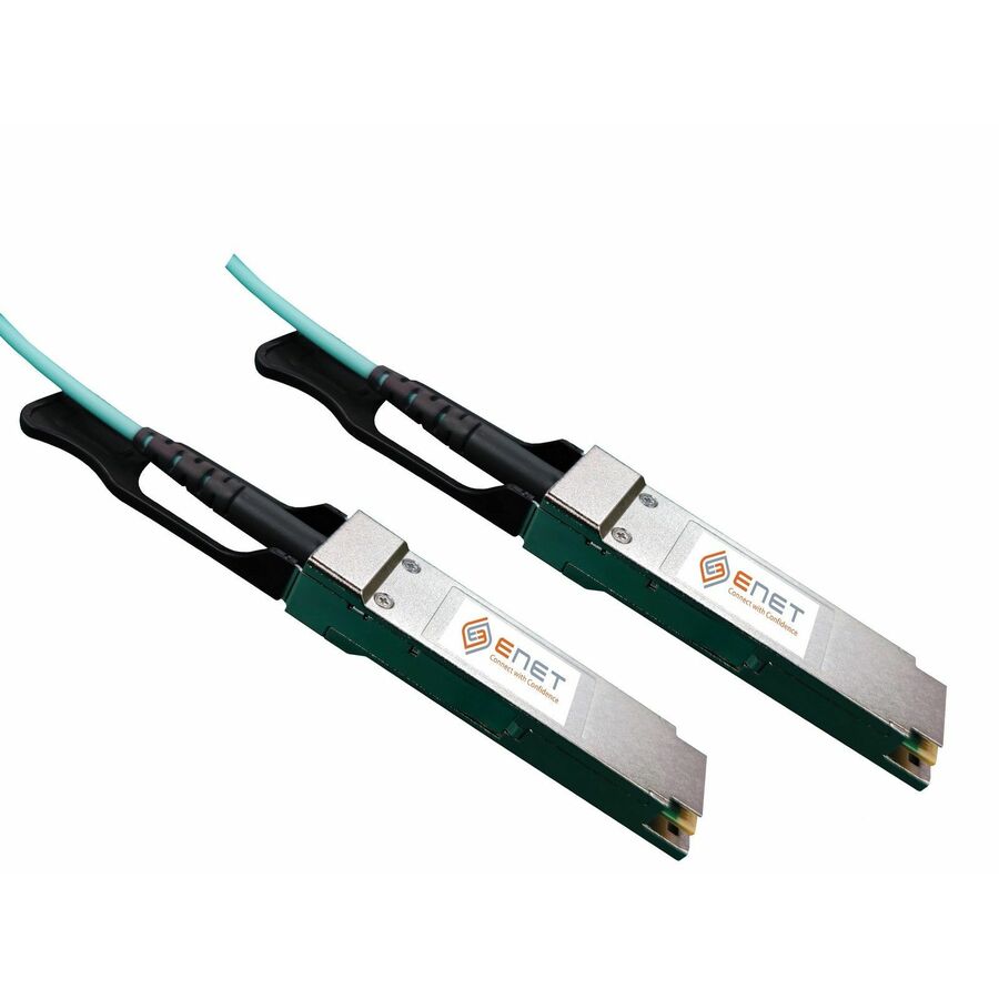 NVIDIA Mellanox MFS1S00-V010E Compatible TAA Compliant 200GBASE-AOC QSFP56 Active Optical Cable 850nm 10m (32.80 ft) OM3 LSZH
