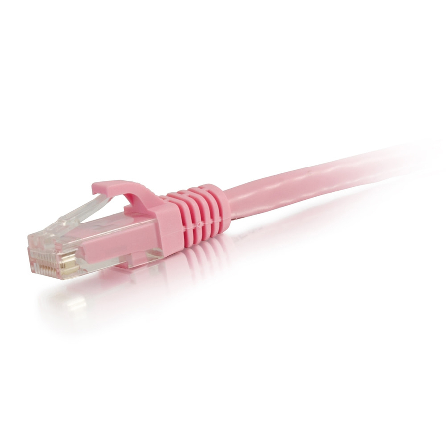 C2G 2ft Cat6a Snagless Unshielded (UTP) Network Patch Ethernet Cable-Pink