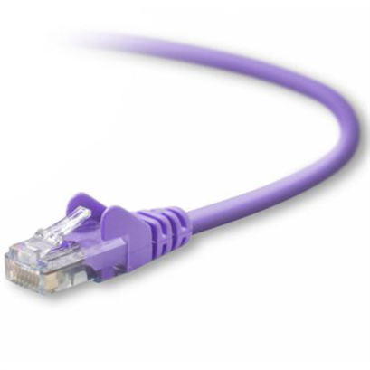 Belkin Cat5e Patch Cable - RJ-45 Male Network - RJ-45 Male Network - 5ft - Purple