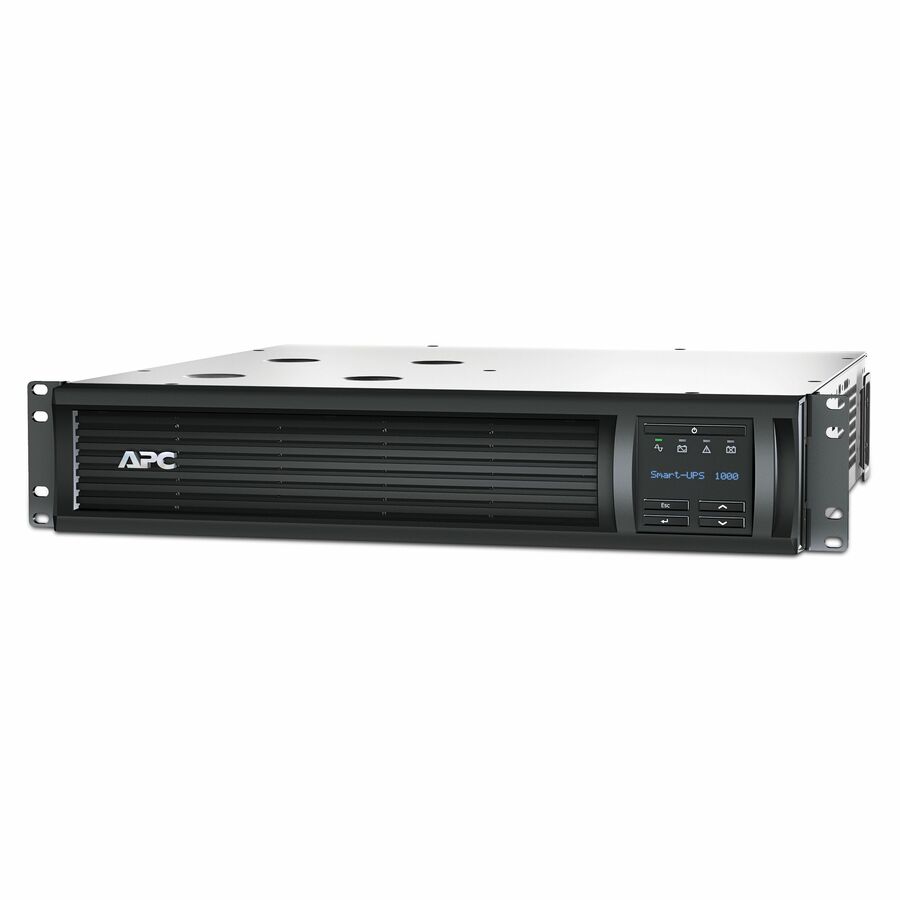 APC Smart-UPS, Line Interactive, 1000VA, Rackmount 2U, 120V, 6x NEMA 5-15R outlets, SmartConnect Port+SmartSlot, AVR, LCD - 2U Rack-mountable - 3 Hour Recharge - 120 V Input - 120 V AC Output - Sine Wave - 6 x NEMA 5-15R Receptacle(s) - 6 x Battery/Surge Outlet - SmartConnect