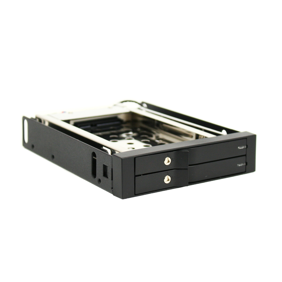 CRU RhinoJR RJ21S Drive Slot Adapter for 3.5" - Serial ATA Host Interface Internal - Black