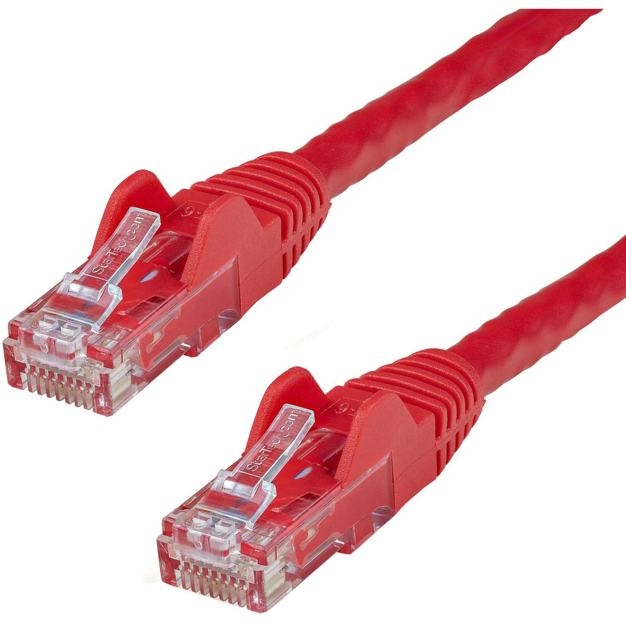StarTech 5ft CAT6 Ethernet Cable - Red Snagless Gigabit - 100W PoE UTP 250Mhz Category 6 Patch Cord UL Certified Wiring/TIA