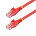 StarTech 5ft CAT6 Ethernet Cable - Red Snagless Gigabit - 100W PoE UTP 250Mhz Category 6 Patch Cord UL Certified Wiring/TIA