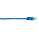 Black Box Connect Cat.6 UTP Patch Network Cable - 5 ft Category 6 Network Cable for Network Device - First End: 1 x RJ-45 Network - Male - Second End: 1 x RJ-45 Network - Male - 1 Gbit/s - Patch Cable - Gold Plated Contact - CM - 26 AWG - Blue - 1 Each