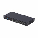 StarTech 2-Port Dual-Monitor DisplayPort KVM Switch with Dual View Video Matrix, 4K 60Hz, 4x USB Hub Ports, TAA Compliant