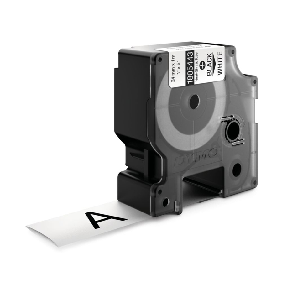 Dymo Black on White Wire and Cable Label