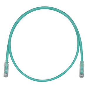 PANDUIT Cat.6 UTP Patch Cord - RJ-45 Male Network - RJ-45 Male Network - 25ft - Green, Clear