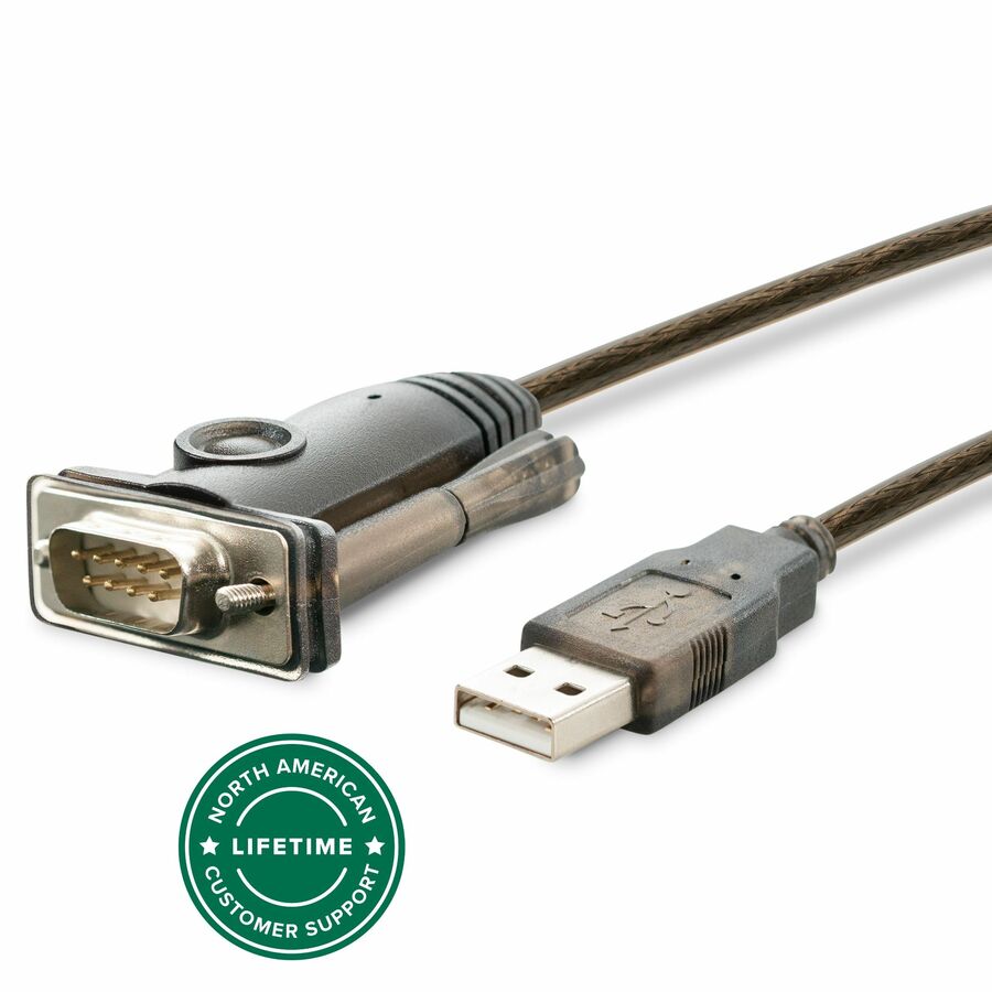 Plugable USB to Serial RS-232 Adapter (5ft) with COM Retention