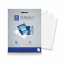 Fellowes Self Adhesive Laminating Sheets, Letter, 3mil, 10 pack