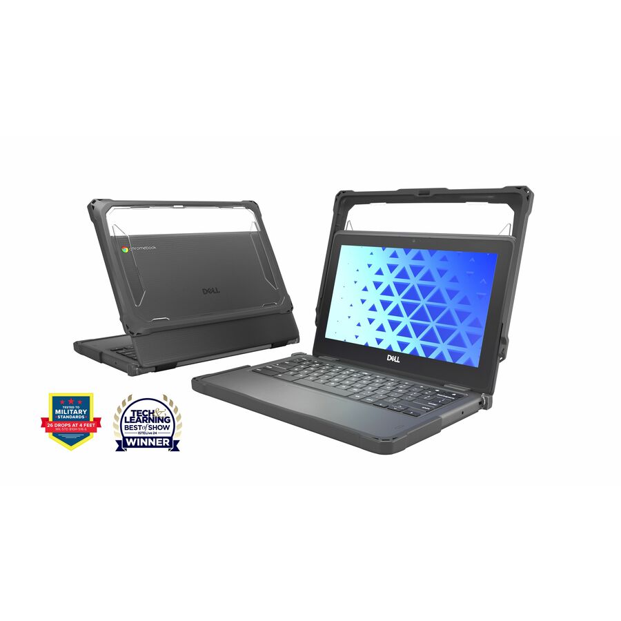 MAXCases Extreme Shell-F Chromebook Case for Dell Chromebook 11" Clamshell (Model #CC11260/2025)(Grey)