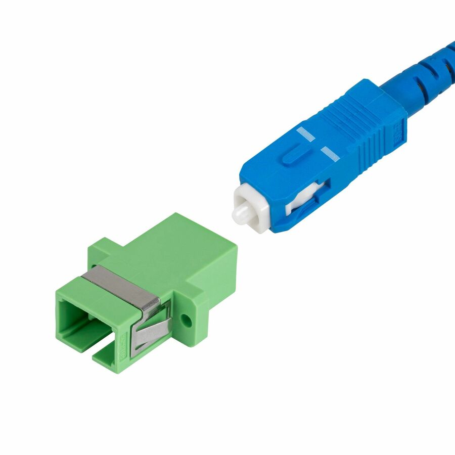 StarTech SC to SC Coupler 10 Pack, OS2 Single Mode SC Fiber Optic Coupler with Flange, SC/APC Simplex Adapter