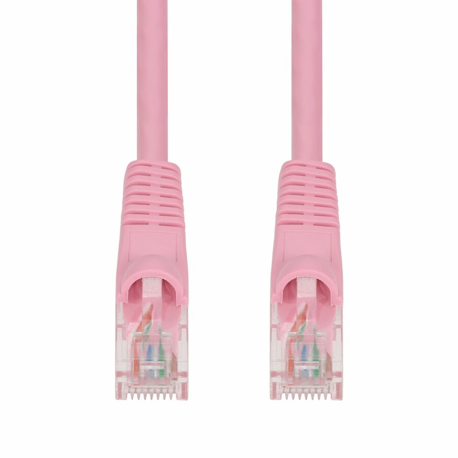 AddOn 35ft Pink CAT 6 PVC Ethernet Cable Snagless Bubble Boot RJ-45 M/M