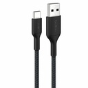 Belkin Braided USB-A to USB-C Cable 15W, 6.6ft/2m, Black