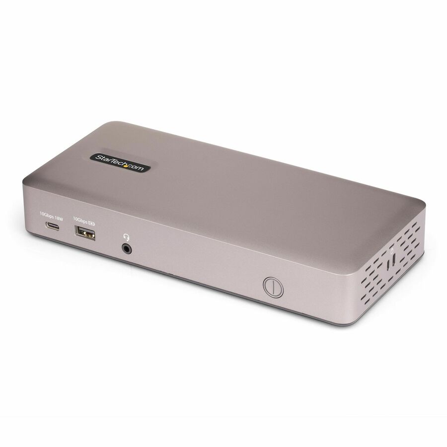 StarTech Triple-Monitor USB4 Docking Station, 4K 60Hz HDMI or DisplayPort, 6x USB Hub, 2.5GbE, 100W Charging, Driverless USB-C Dock