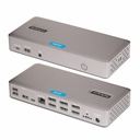 StarTech Triple-Monitor USB4 Docking Station, 4K 60Hz HDMI or DisplayPort, 6x USB Hub, 2.5GbE, 100W Charging, Driverless USB-C Dock
