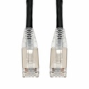 AddOn 7.5ft Black CAT 6A Shielded PVC Ethernet Cable Snagless Easy Clear Boot RJ-45 M/M