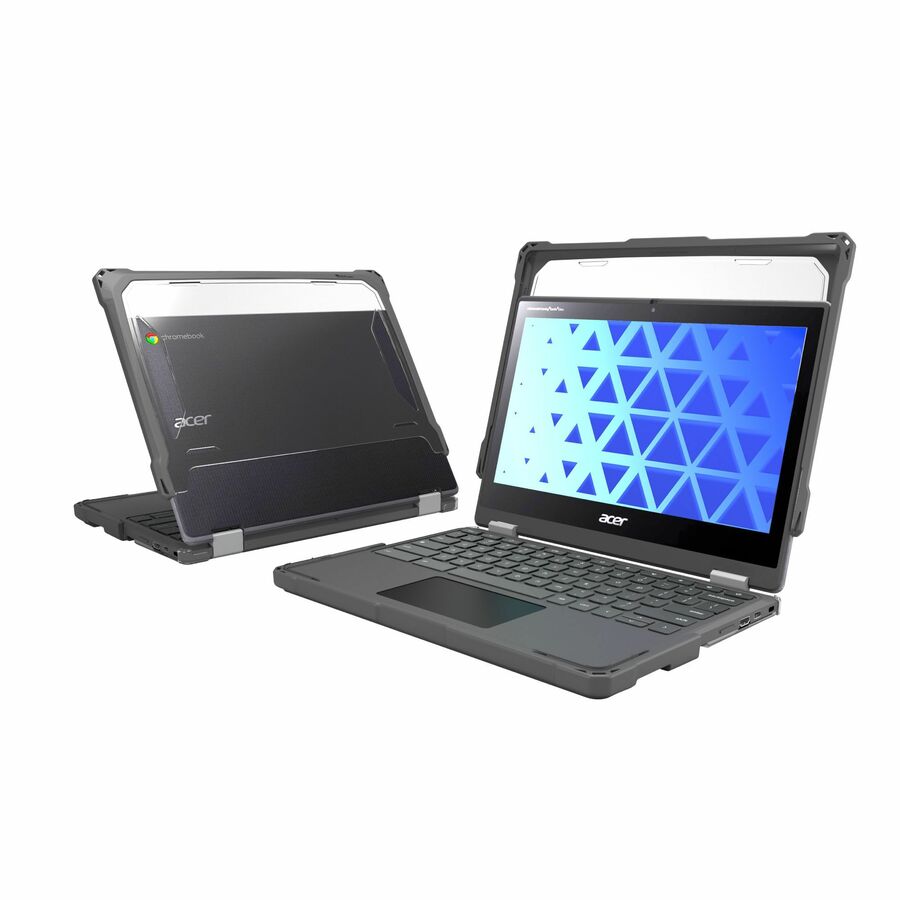 MAXCases Extreme Shell-F for Acer R756TN (Spin 511) & R753T/R753TN & R722T (Spin 311) Chromebook 11.6" (Gray/Clear)
