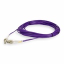 AddOn 4m LC to LC Purple OM4 Duplex OFNR (Riser-Rated) Fiber Patch Cable
