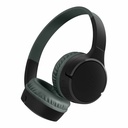 Belkin Wireless Bluetooth On-Ear Headphones for Kids w/ Mic - 85dB Limit - w/ USB-C Cable - Headset - Black