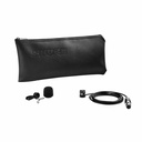 Shure WL185M Wired Microphone for Wireless Transmitter, Transportation - Black