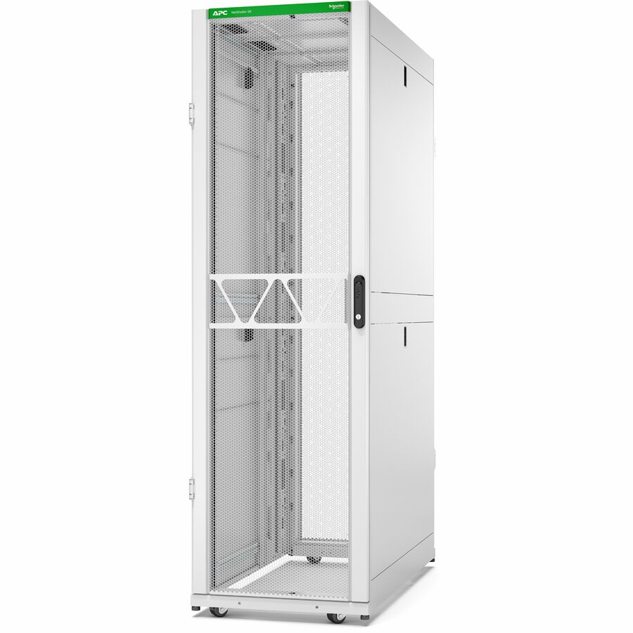 APC NetShelter SX Server Rack Gen 2, 42U, 1991H x 600W x 1200D mm, with Sides, White [TAA]