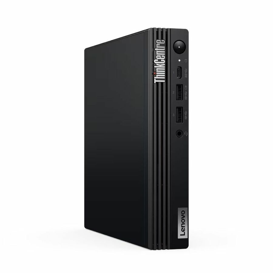 Lenovo ThinkCentre M70q Gen 5 12TD001MUS Desktop Computer - Intel Core i3 14th Gen i3-14100T - 16 GB - 256 GB SSD - Tiny - Black