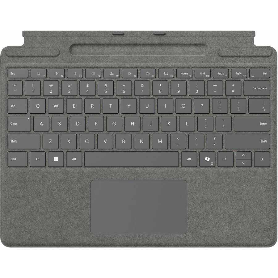 Microsoft Keyboard/Cover Case Microsoft Surface Pro 10, Surface Pro 8, Surface Pro 9, Surface Pro X Tablet - Platinum