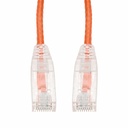 AddOn 7ft Orange CAT 6A Slim PVC Ethernet Cable Snagless Clear-Claw RJ-45 M/M